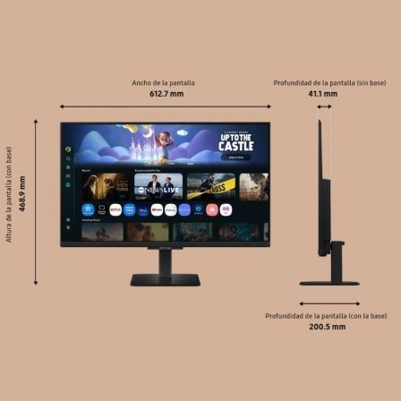 Samsung Smart Monitor M5 S27FM500EU 27″ FHD IPS HDR10 Smart TV Negro Samsung Smart Monitor M5 S27FM500EU 27″ FHD IPS HDR10 Smart TV Negro